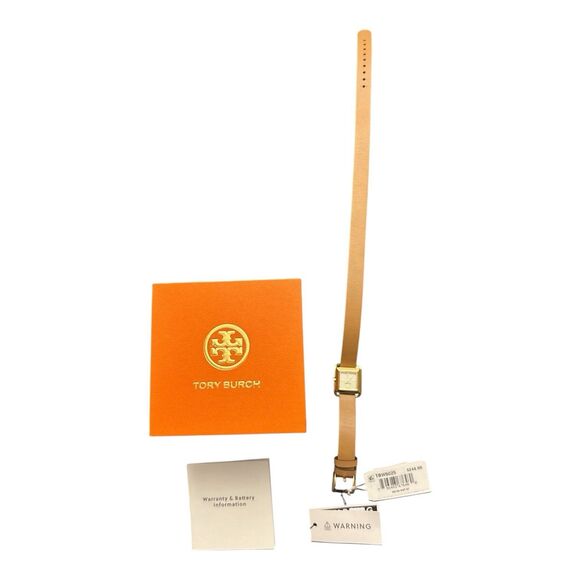 Tory Burch The Small Kira Double Wrap Leather Strap Watch, 18mm x 18mm New $300 main image 5